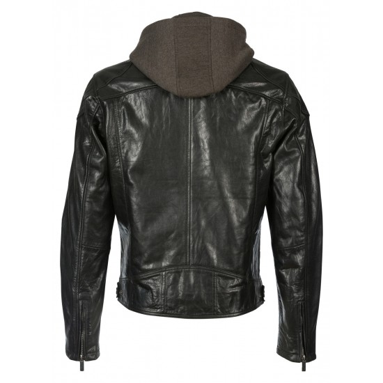 Męska skórzana kurtka Mauritius Czarna MMBiko