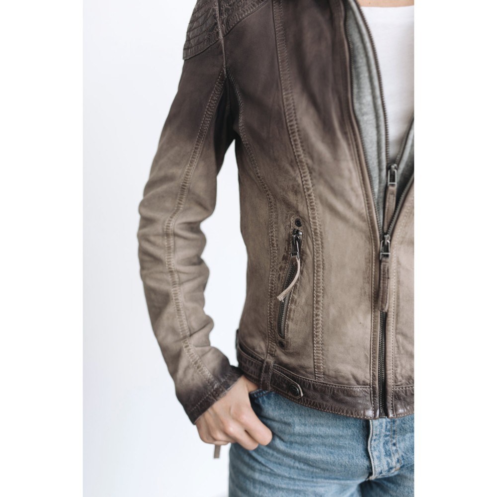 Kurtka skórzana damska Gipsy Cascha Grey Kurtka skórzana damska Gipsy Cascha Grey - readytowear