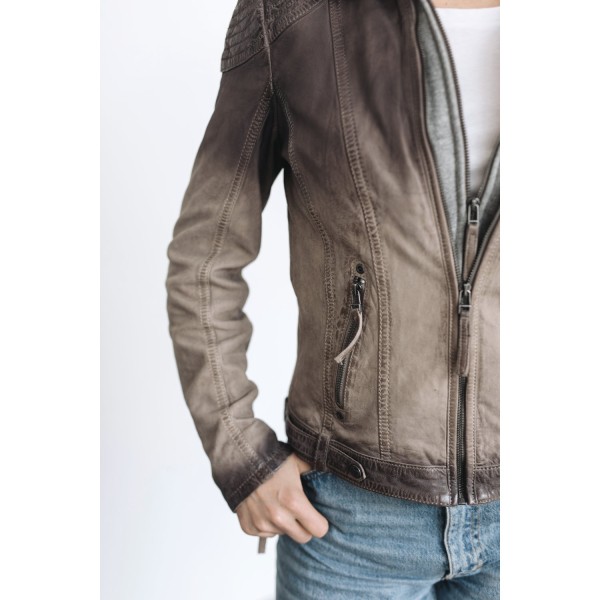 Kurtka skórzana damska Gipsy Cascha Grey – BLACK FRIDAY — fotografia 5