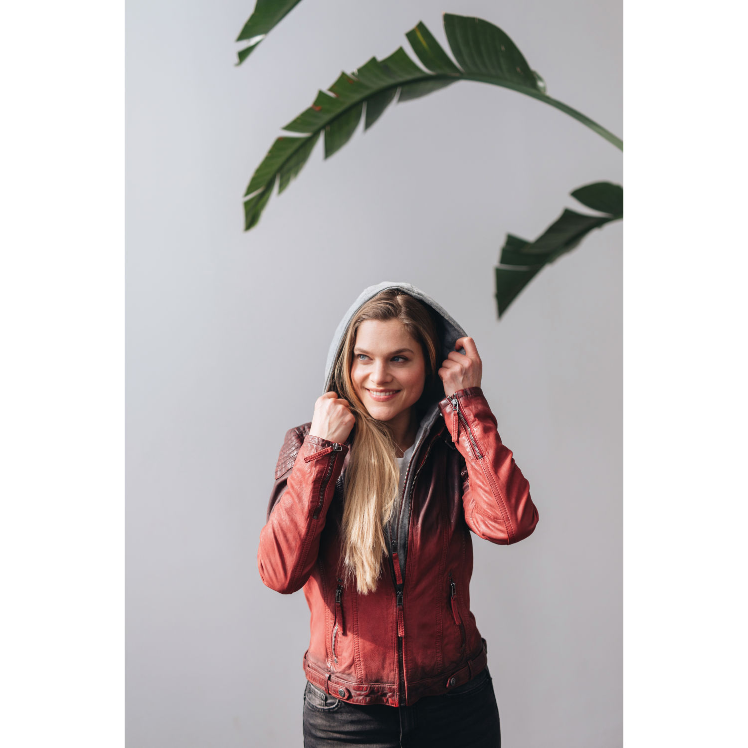 Kurtka skórzana damska Gipsy by Mauritius Red Cascha – BLACK FRIDAY