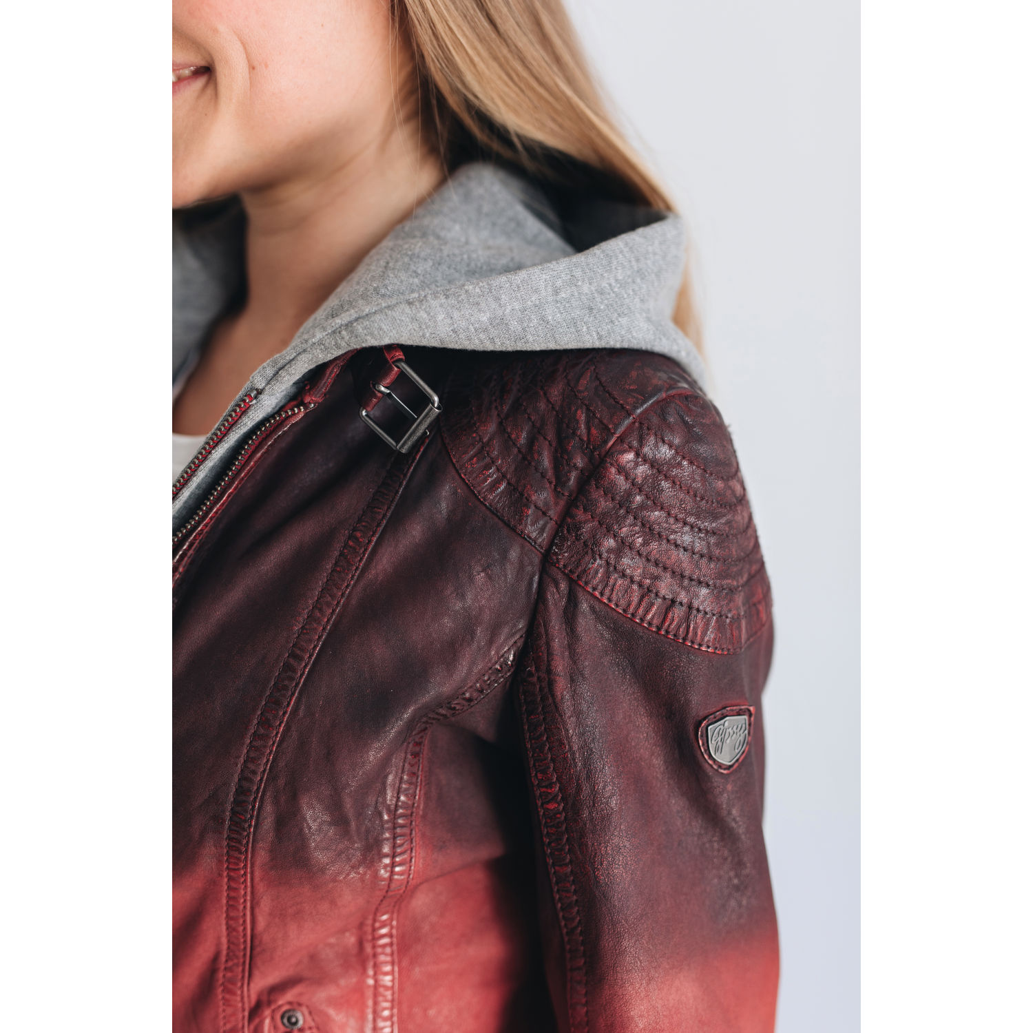 Kurtka skórzana damska Gipsy by Mauritius Red Cascha – BLACK FRIDAY