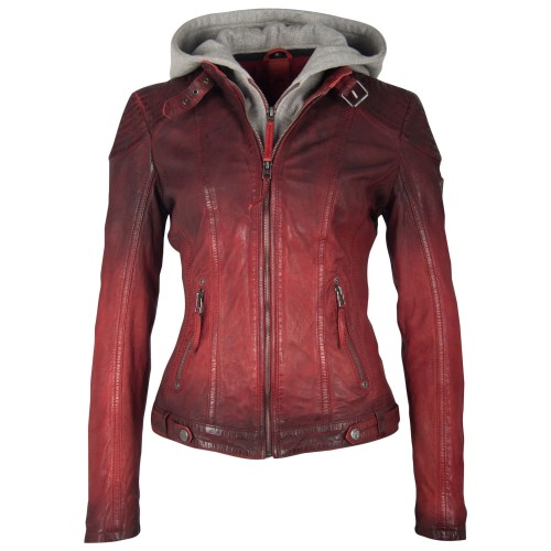Kurtka skórzana damska Gipsy by Mauritius Red Cascha