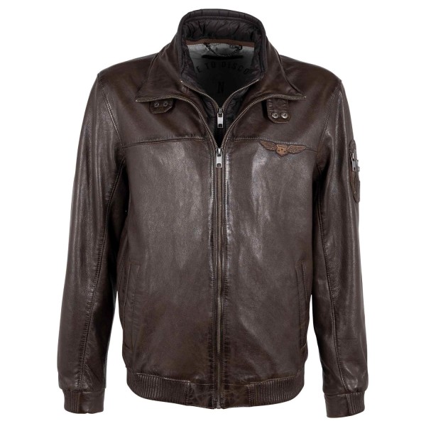 Męska skórzana kurtka Deercraft Brązowa DMCayden