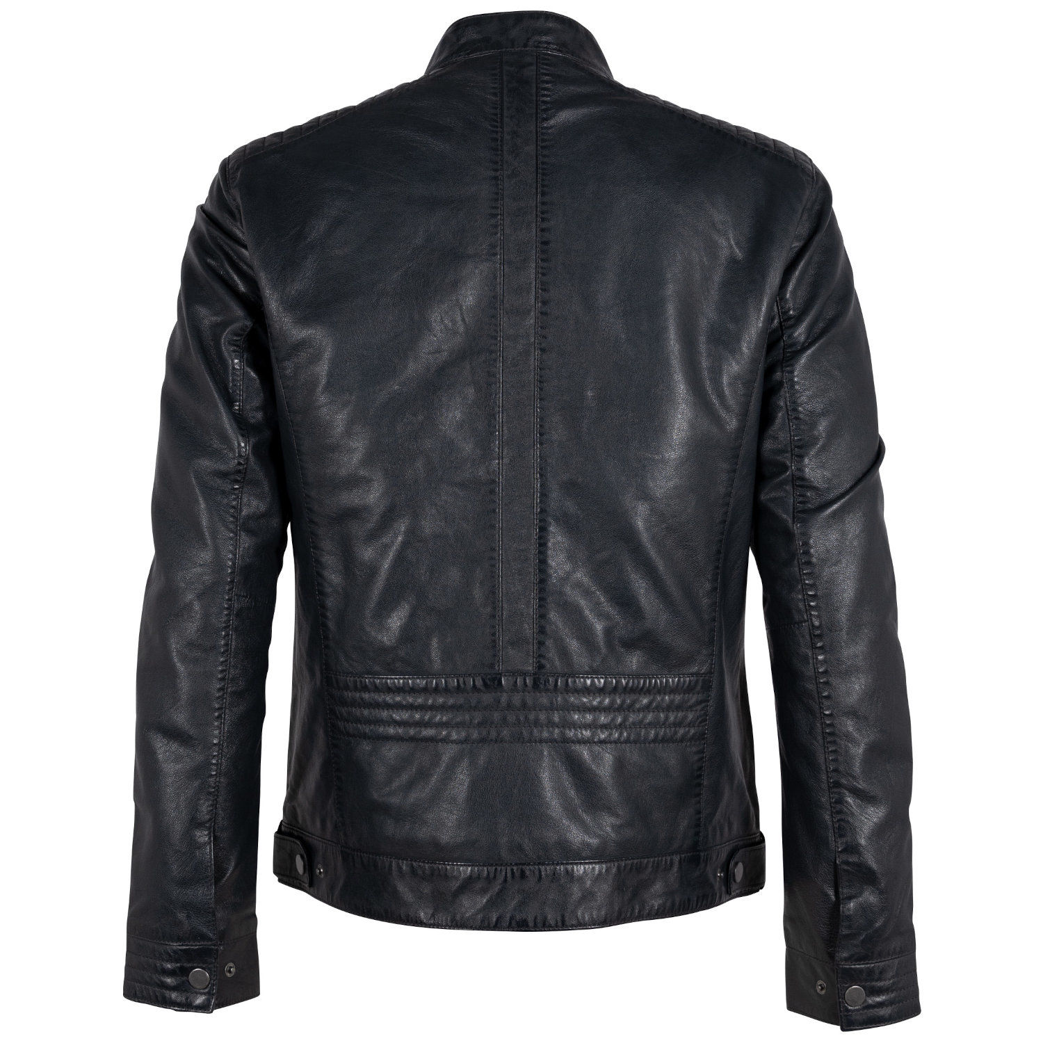 Męska skórzana kurtka Deercraft Ciemnogranatowa DMCetos – BLACK FRIDAY