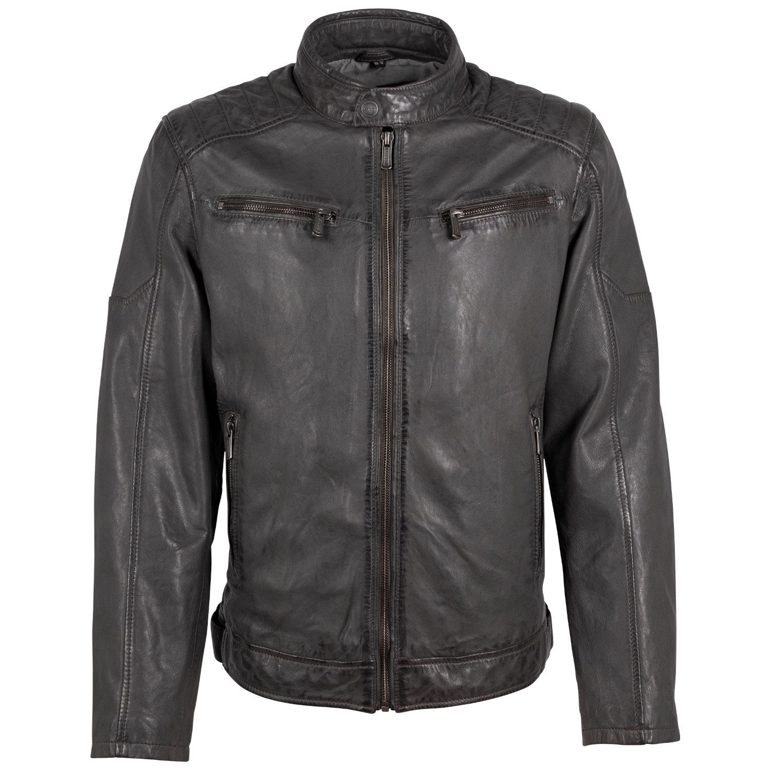 Męska skórzana kurtka Deercraft Ciemny antracyt DMJaimi – BLACK FRIDAY