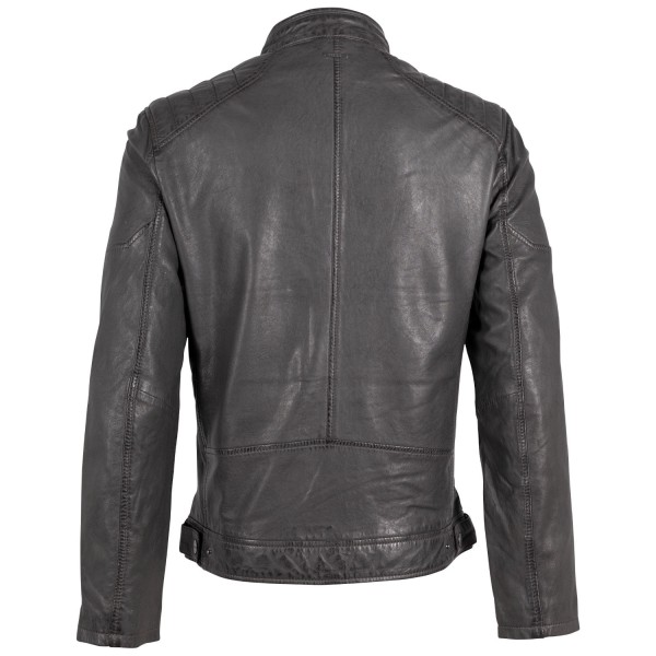 Męska skórzana kurtka Deercraft Ciemny antracyt DMJaimi