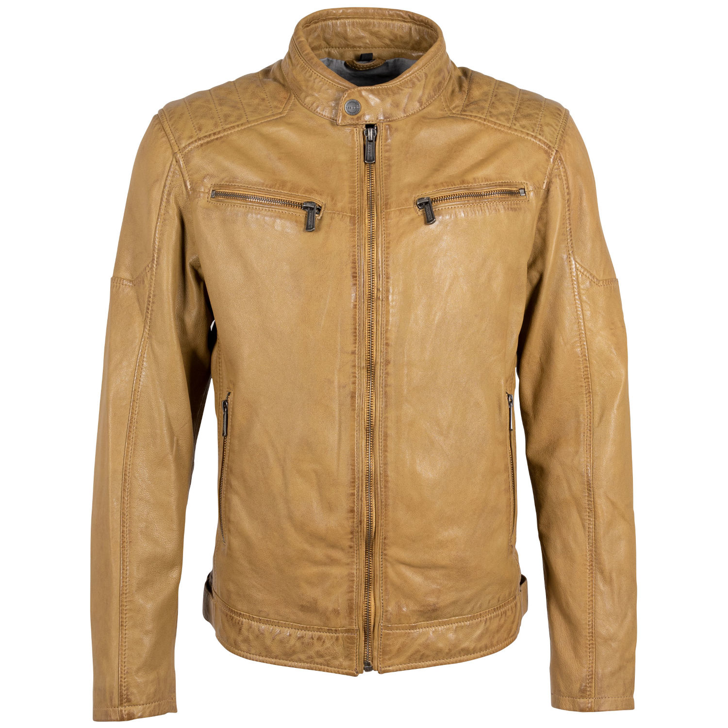 Męska skórzana kurtka Deercraft Ginger Yellow DMJaimi – BLACK FRIDAY