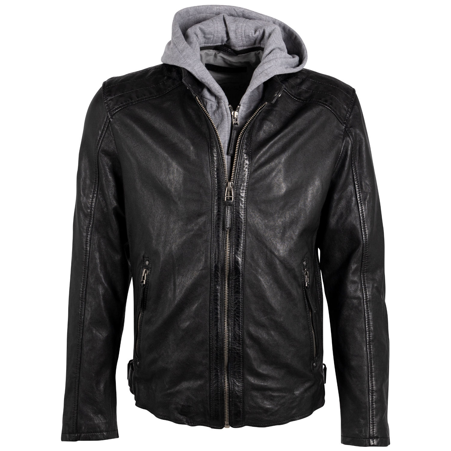 Męska skórzana kurtka Deercraft Czarna DMLian – BLACK FRIDAY