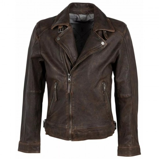 Męska skórzana kurtka Deercraft Vintage Brown DMMatias