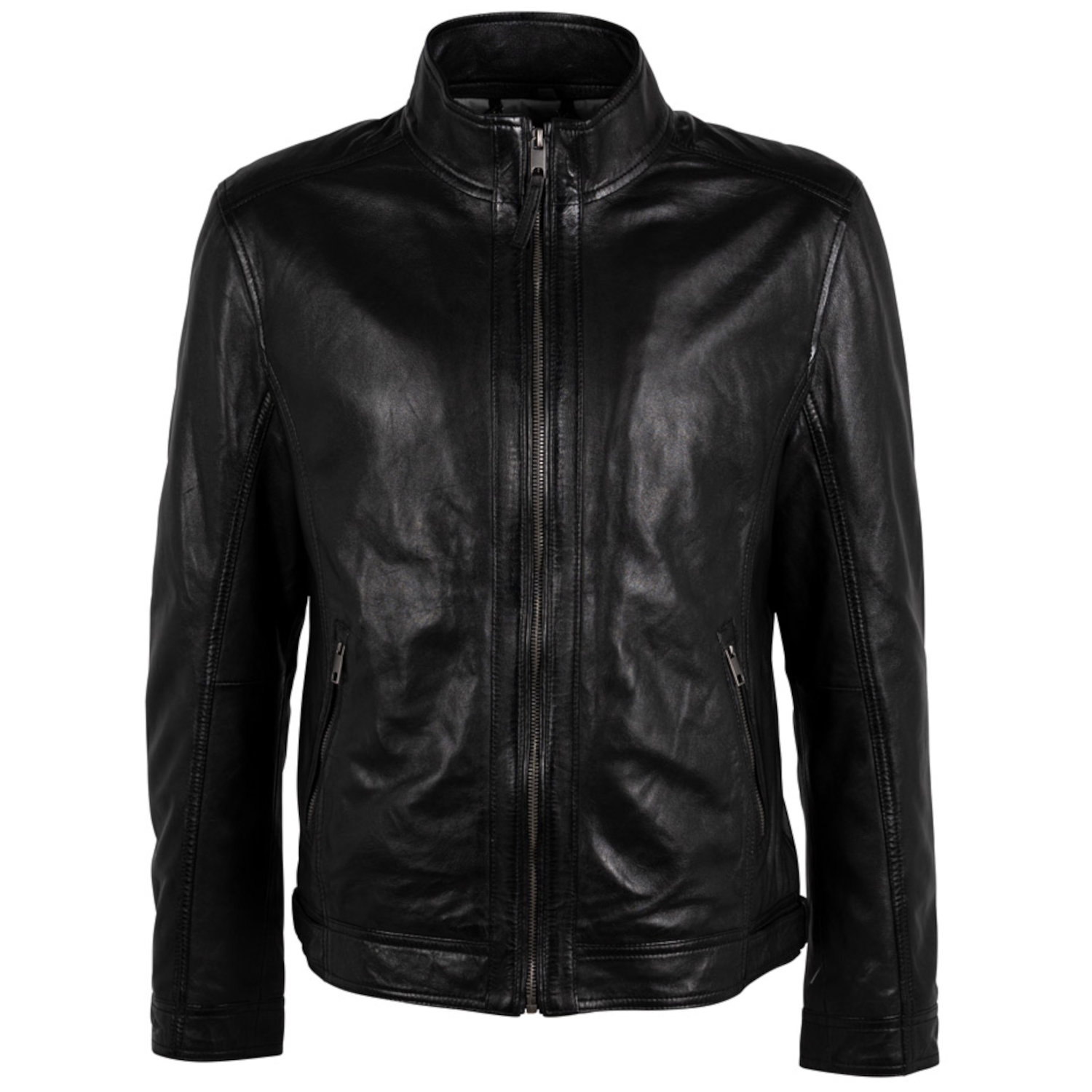 Męska skórzana kurtka Deercraft Czarna DMOshan – BLACK FRIDAY