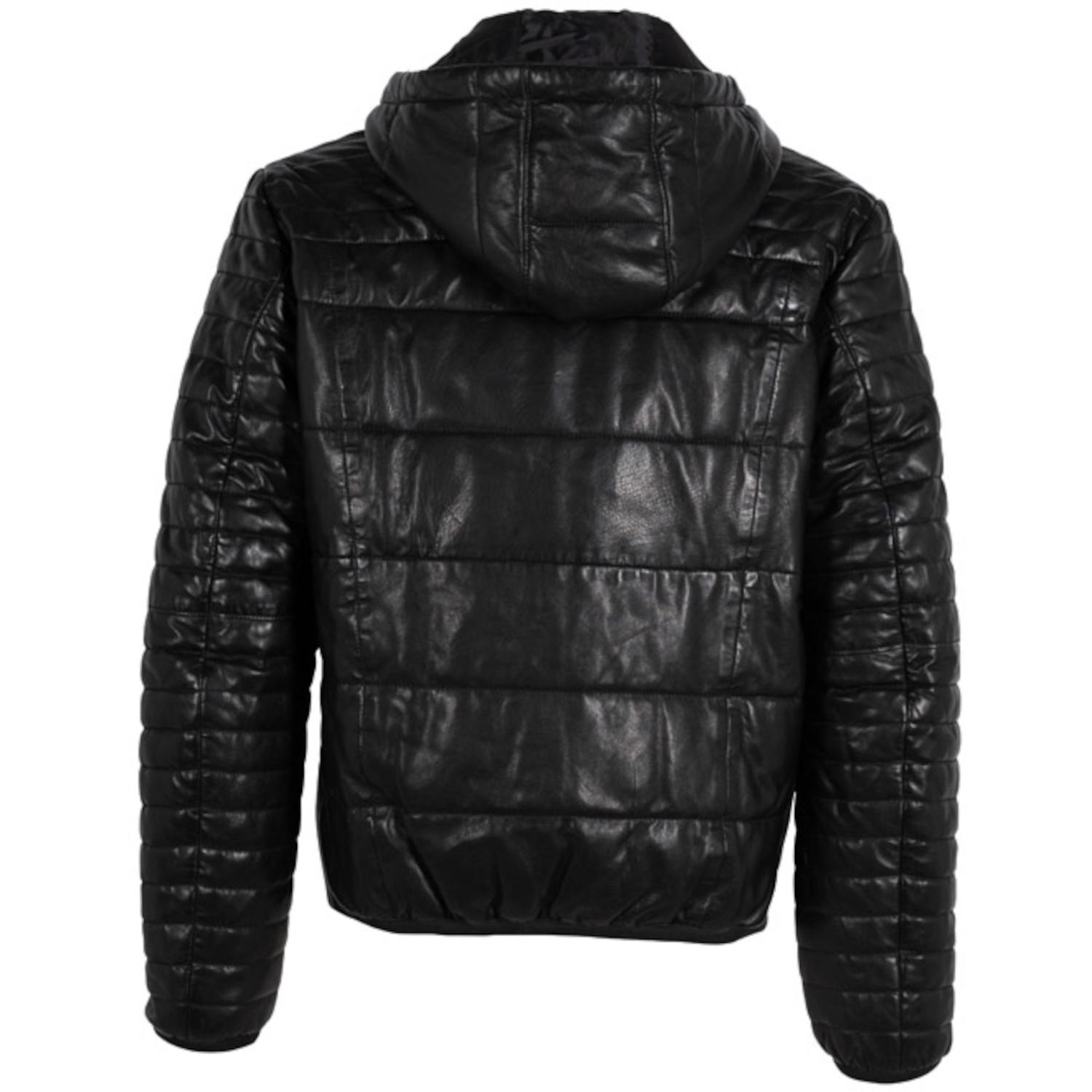 Męska zimowa kurtka skórzana Deercraft Czarna DMSitko – BLACK FRIDAY