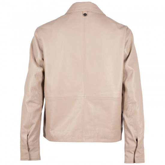 Kurtka skórzana damska Gipsy Jasnobeżowa Elfi