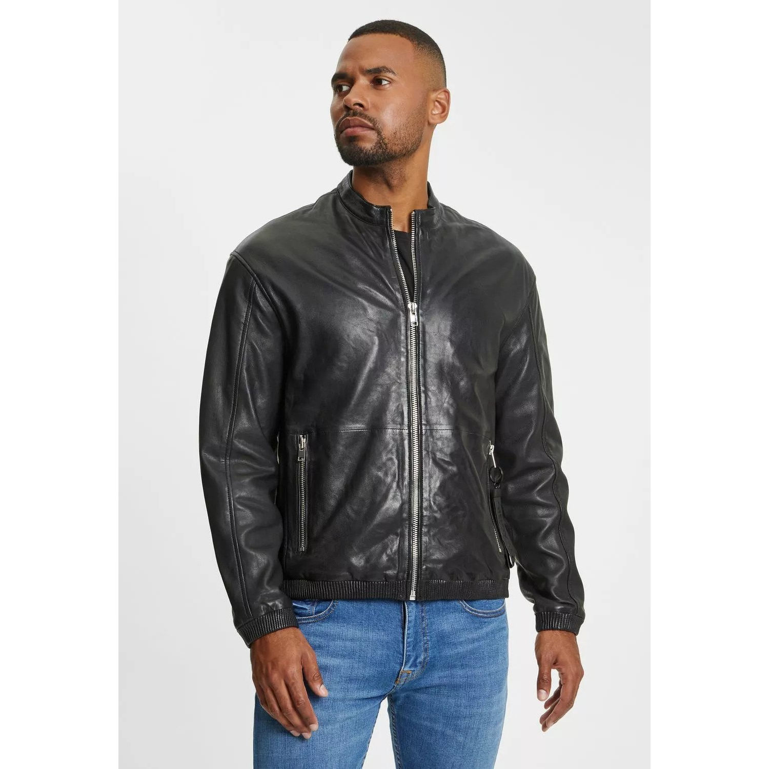 Męska skórzana kurtka Gipsy Czarna G2MAirth – BLACK FRIDAY