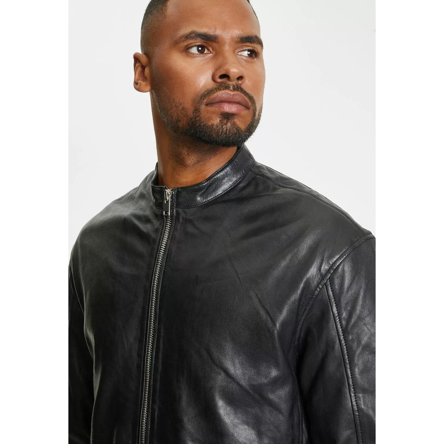 Męska skórzana kurtka Gipsy Czarna G2MAirth – BLACK FRIDAY