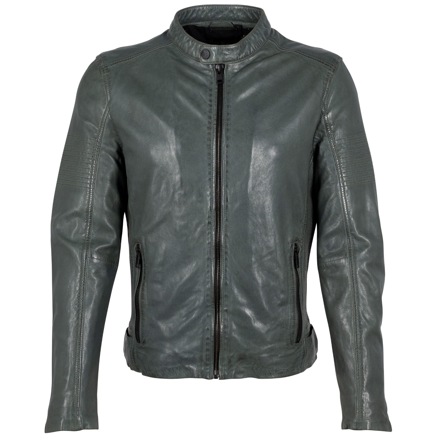 Męska skórzana kurtka Gipsy Ciemnozielona Asher – BLACK FRIDAY