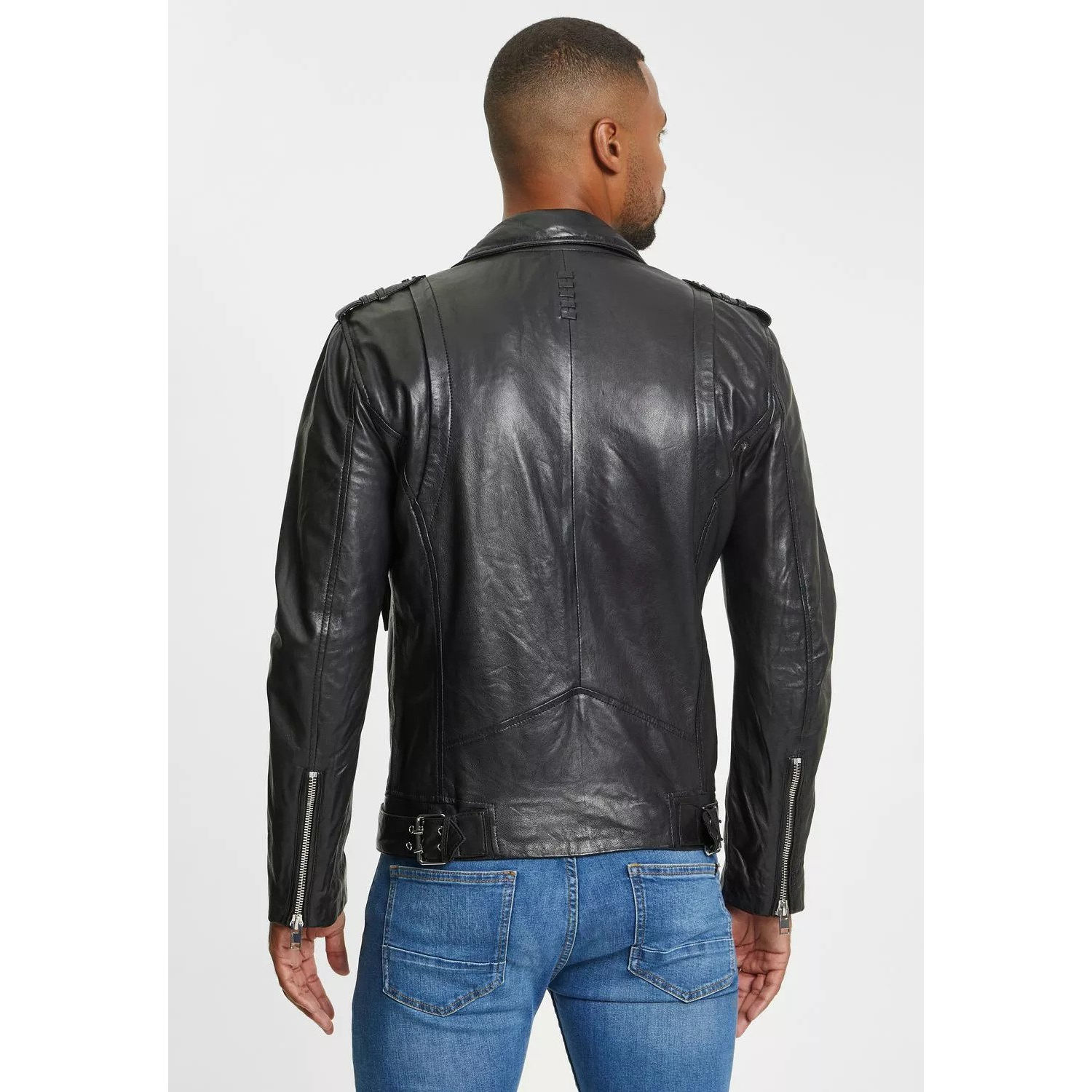 Męska skórzana kurtka Gipsy Czarna G2MCrail – BLACK FRIDAY