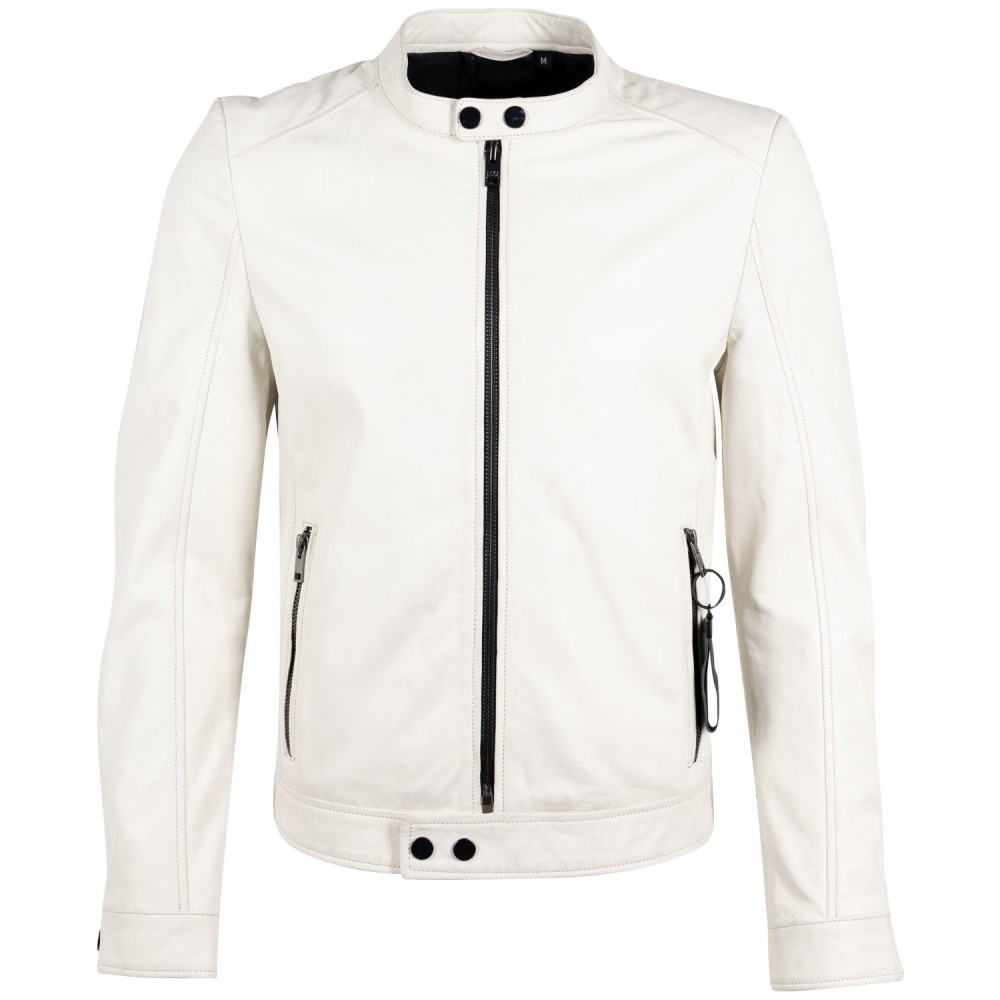 Męska skórzana kurtka Gipsy Off White G2MIgnacy