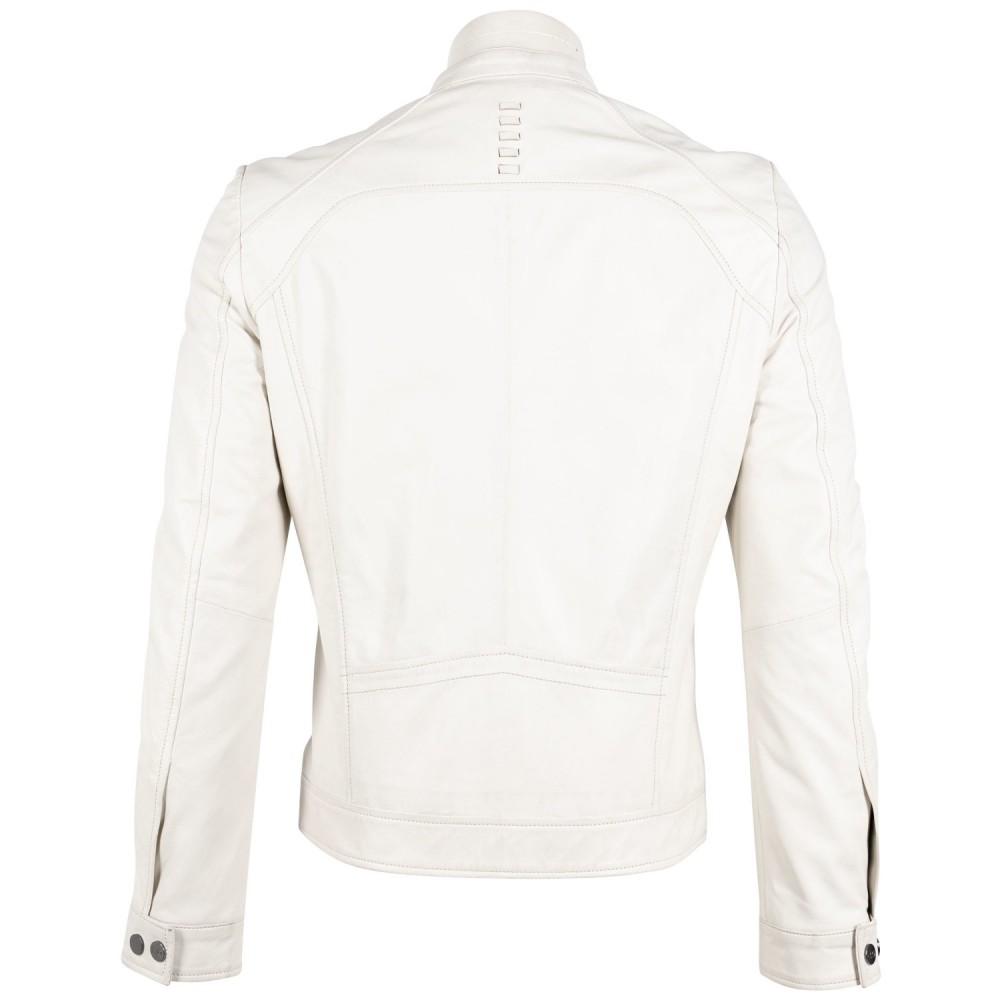 Męska skórzana kurtka Gipsy Off White G2MIgnacy