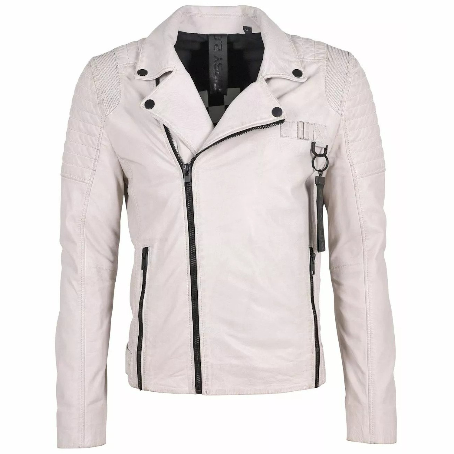 Męska skórzana kurtka Gipsy Off White G2MLyal SF LATEV – ODZIEŻ