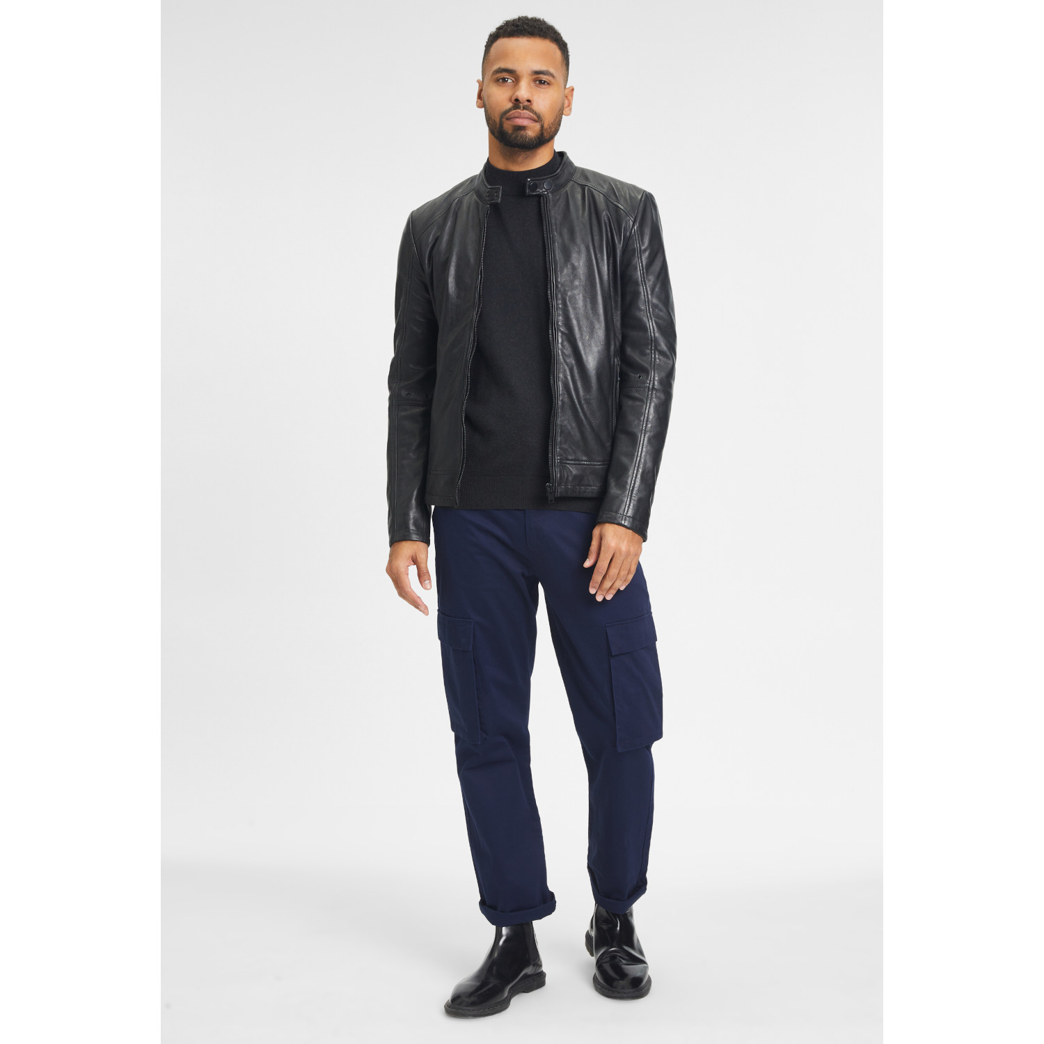 Męska skórzana kurtka Gipsy Czarna G2MShiru – ODZIEŻ