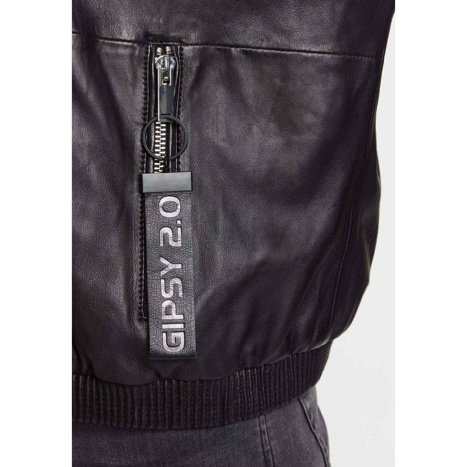 Kurtka skórzana unisex Gipsy Czarna G2MTaira – Kurtki skórzane