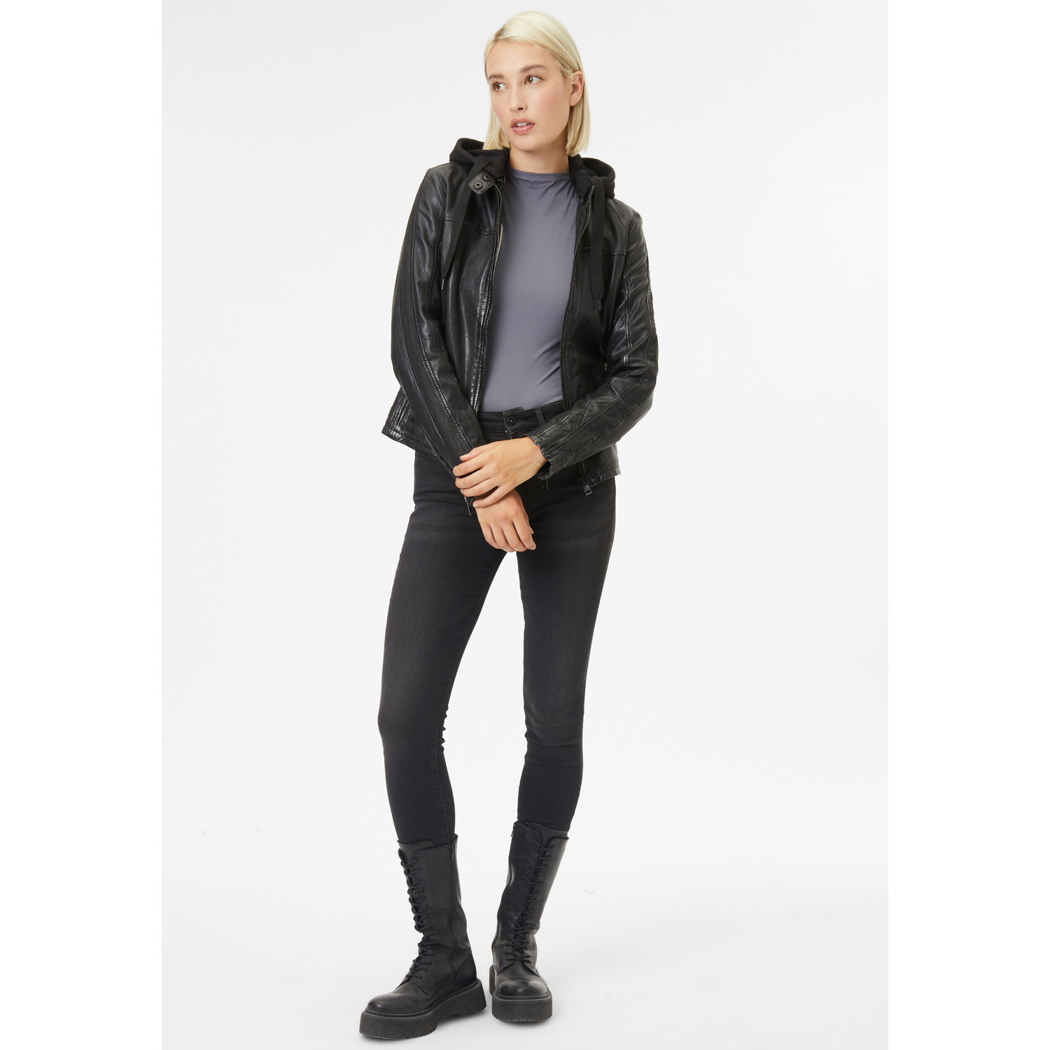 Kurtka skórzana damska Gipsy Czarna G2WAlana – BLACK FRIDAY