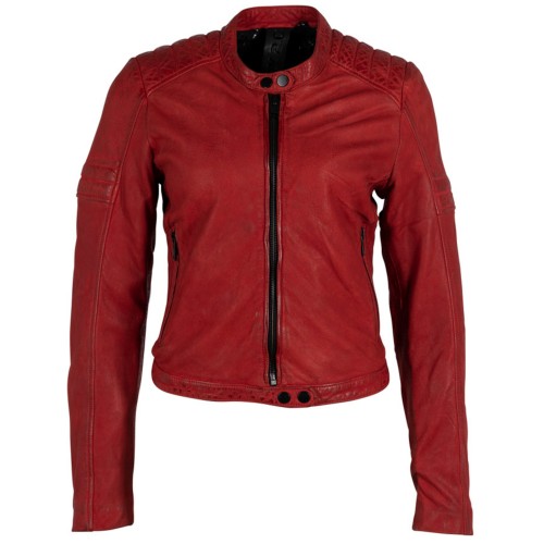 Kurtka skórzana damska Gipsy czerwona G2WAmyna