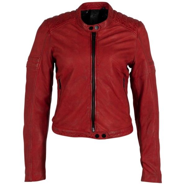 Kurtka skórzana damska Gipsy czerwona G2WAmyna