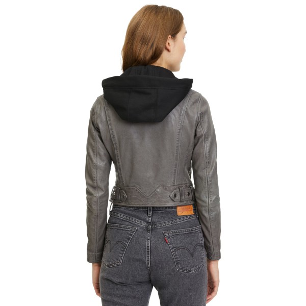 Kurtka skórzana damska Gipsy Szara G2WBelfa