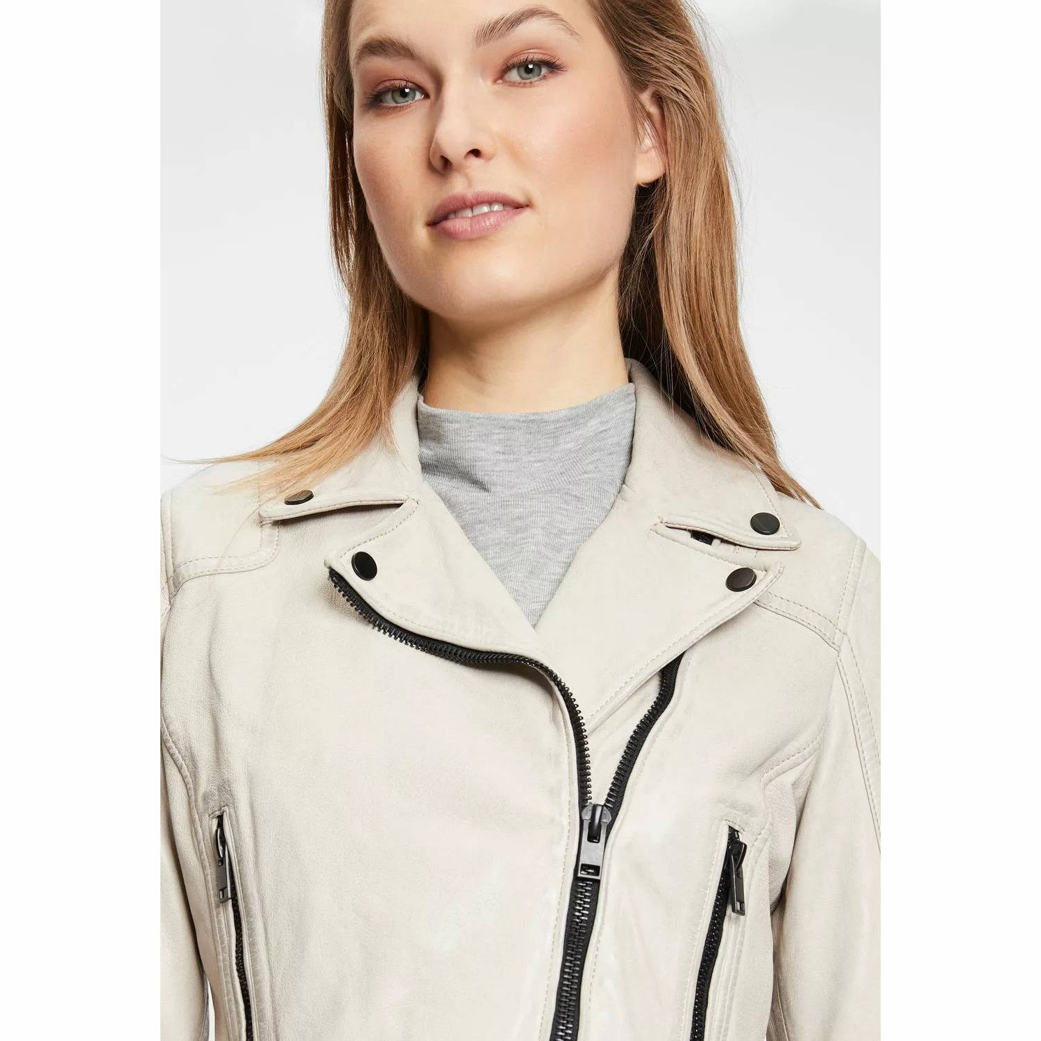 Kurtka skórzana damska Gipsy Off White G2WBita – BLACK FRIDAY