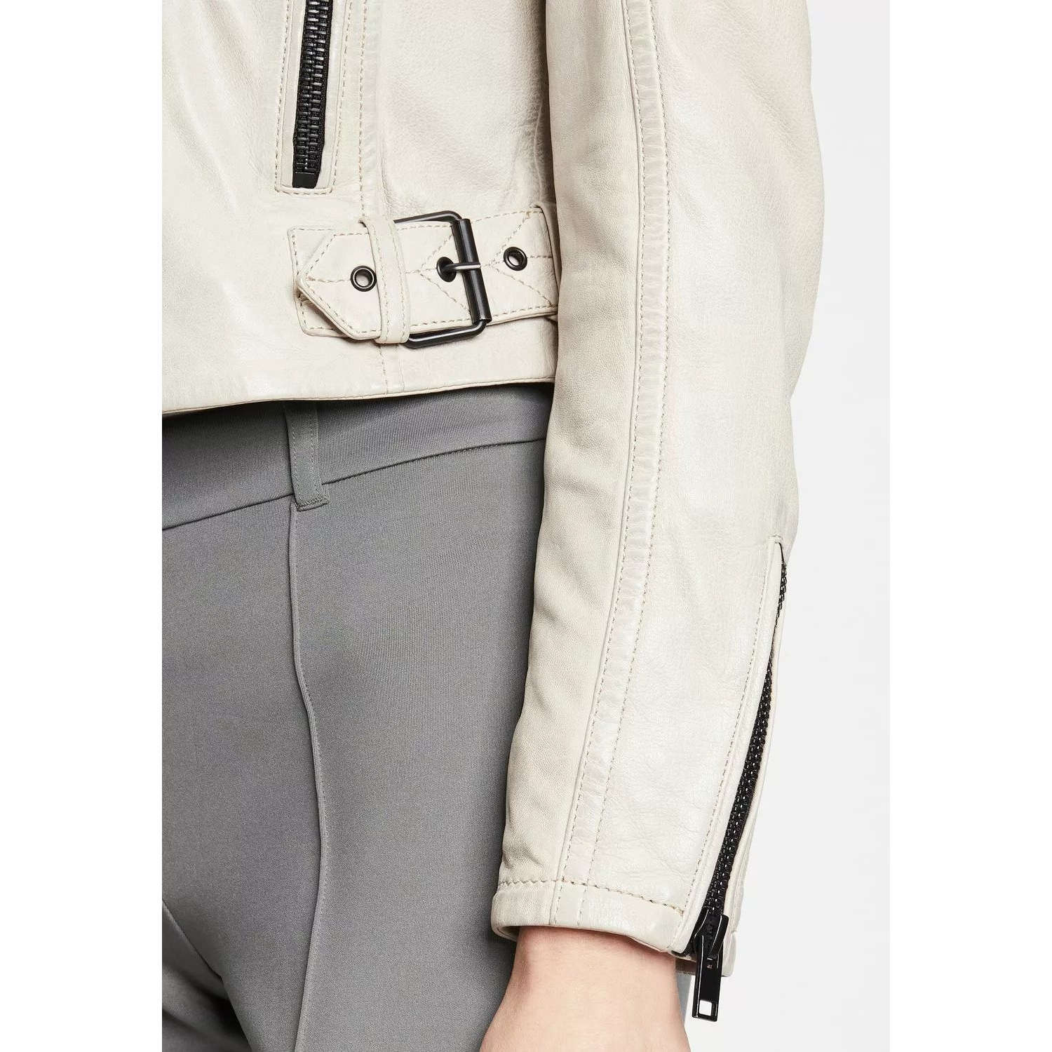 Kurtka skórzana damska Gipsy Off White G2WBita – BLACK FRIDAY