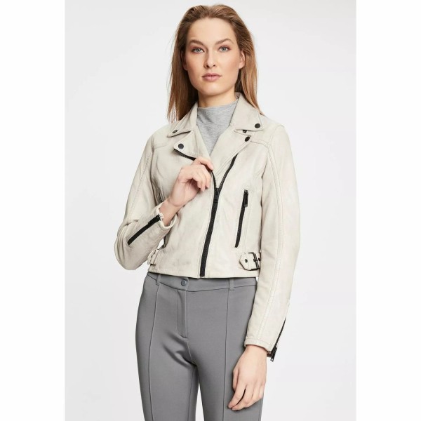 Kurtka skórzana damska Gipsy Off White G2WBita – ODZIEŻ — fotografia 4