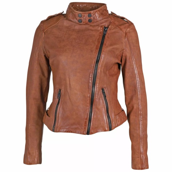Kurtka skórzana damska Gipsy Cognac G2WCandice SF LVWW – ODZIEŻ — fotografia 3