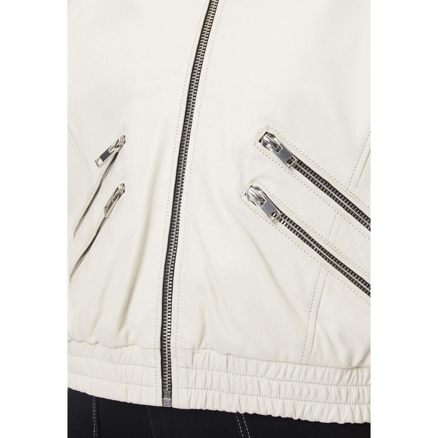 Kurtka skórzana damska Gipsy Off White G2WHariet – Kurtki skórzane