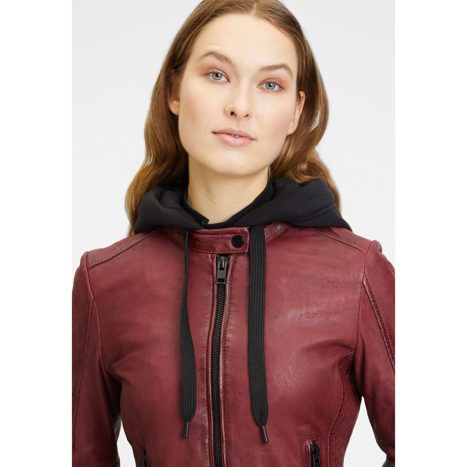 Kurtka skórzana damska Gipsy czerwona G2WJadyn – BLACK FRIDAY