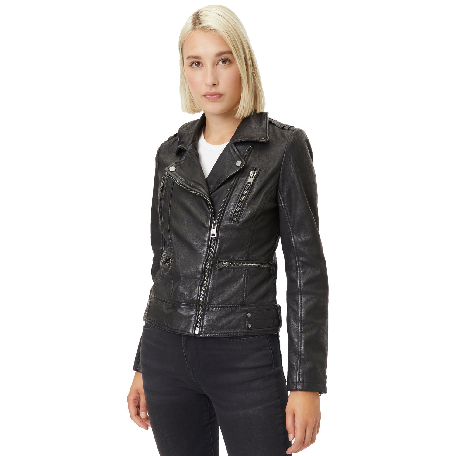 Kurtka skórzana damska Gipsy Czarna G2WJovia – BLACK FRIDAY