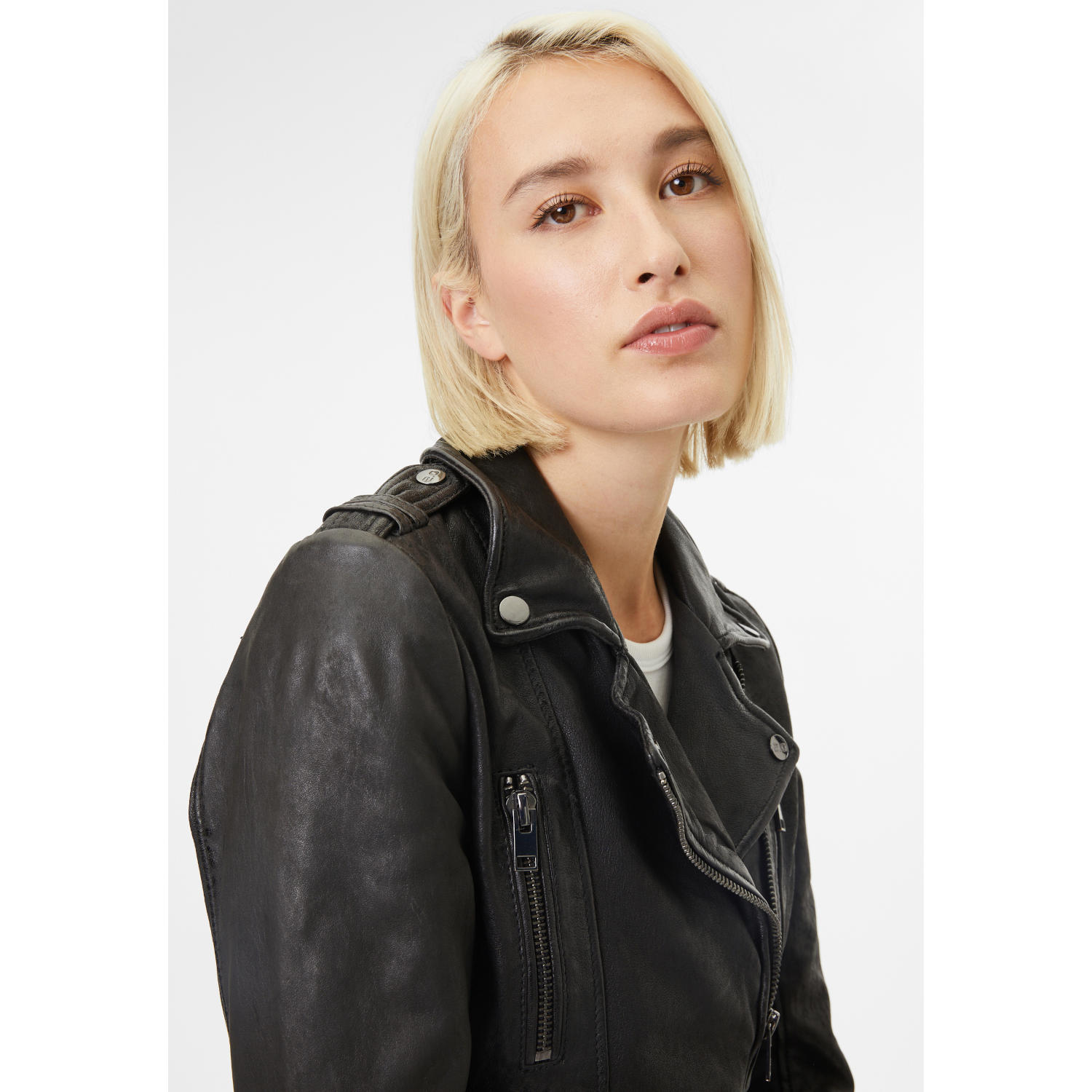 Kurtka skórzana damska Gipsy Czarna G2WJovia – BLACK FRIDAY