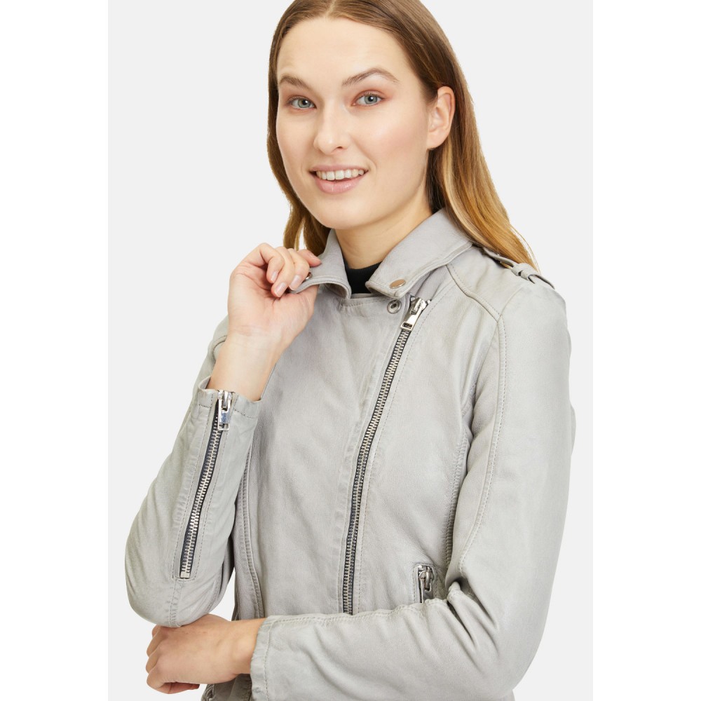 Kurtka skórzana damska Gipsy jasnoszara G2WNarin Kurtka skórzana damska Gipsy jasnoszara G2WNarin