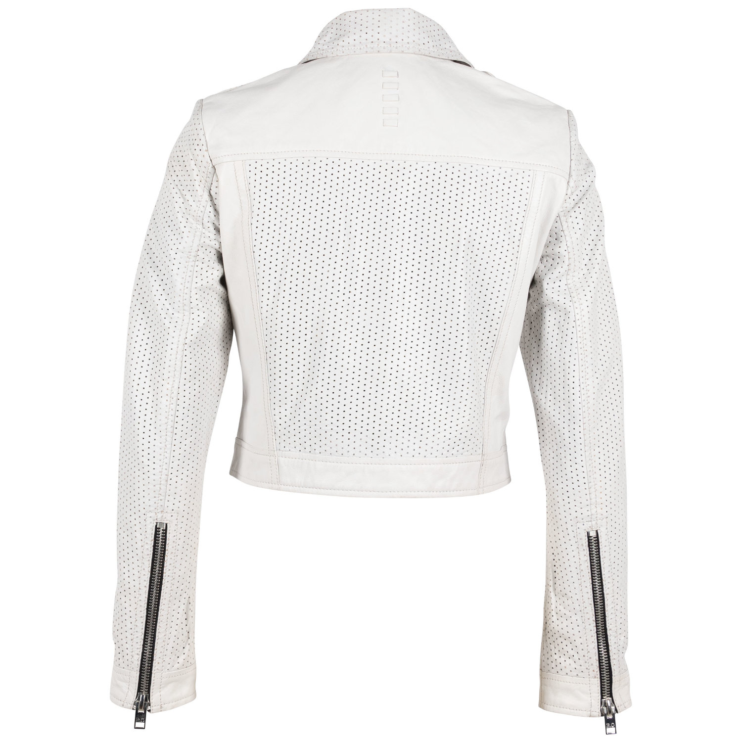 Damska krótka skórzana kurtka Gipsy Off White G2WShala – ODZIEŻ