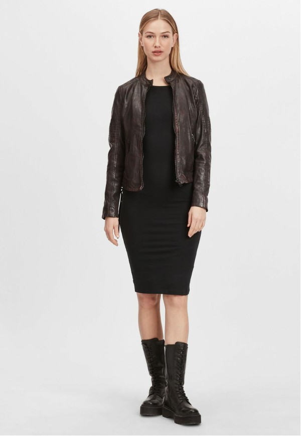 Kurtka skórzana damska Gipsy Black/Magenta G2WWila SF LACOV – BLACK FRIDAY — fotografia 4