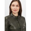Kurtka skórzana damska Gipsy czarno-zielona G2WWila SF LACOV – ODZIEŻ