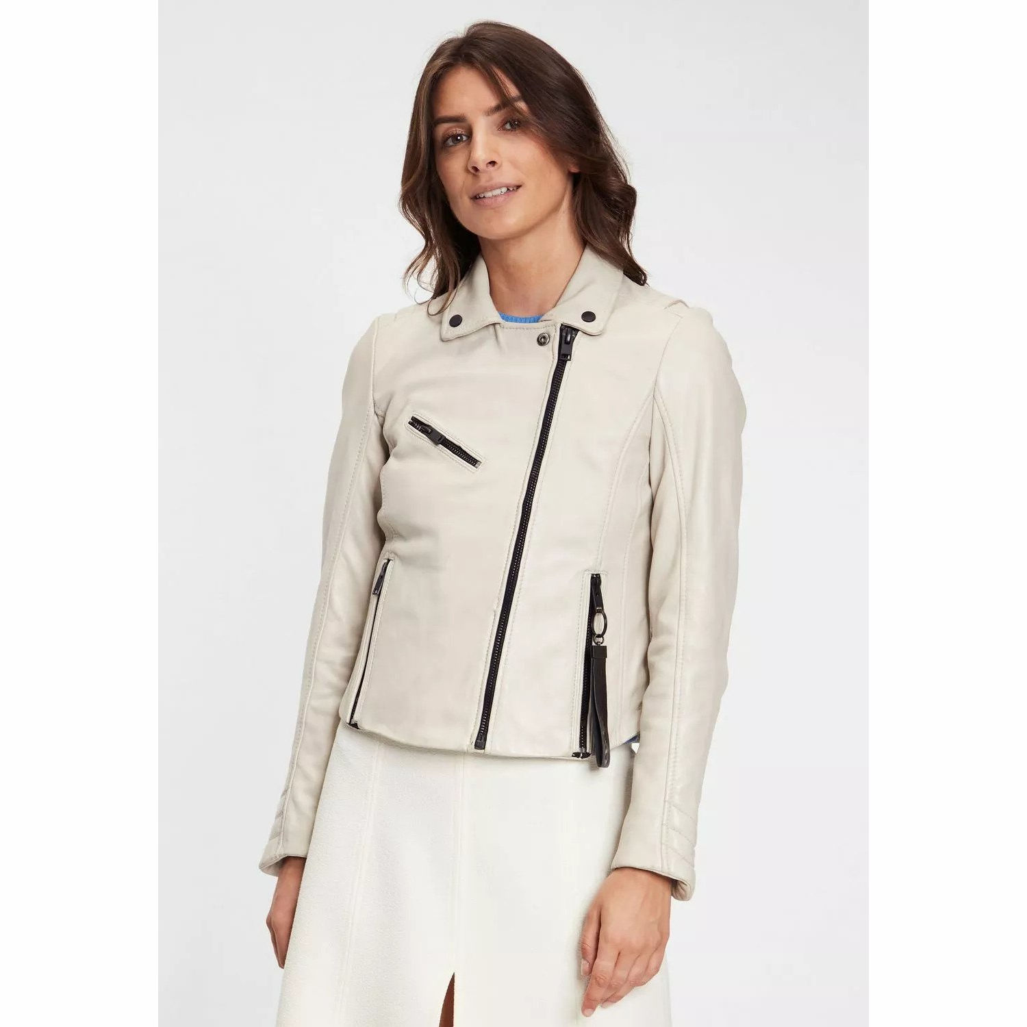 Kurtka skórzana damska Gipsy Off White G2WZane SF LAROXV – ODZIEŻ