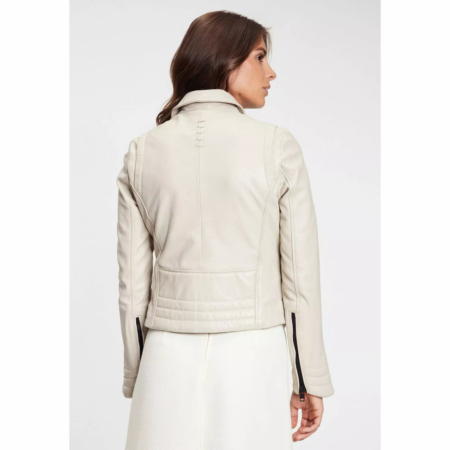 Kurtka skórzana damska Gipsy Off White G2WZane SF LAROXV – ODZIEŻ