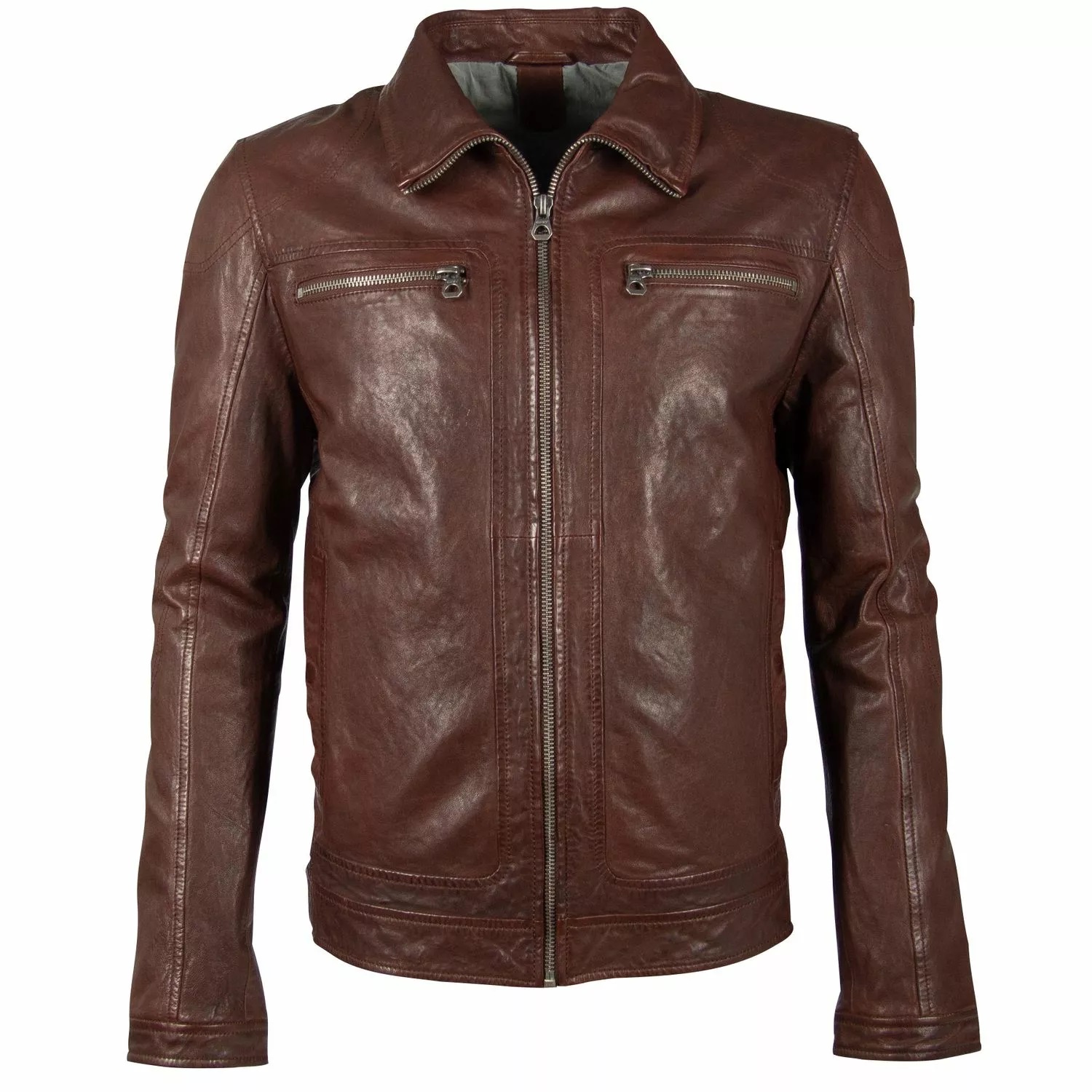 Męska skórzana kurtka Gipsy Chestnut GBCasen – ODZIEŻ