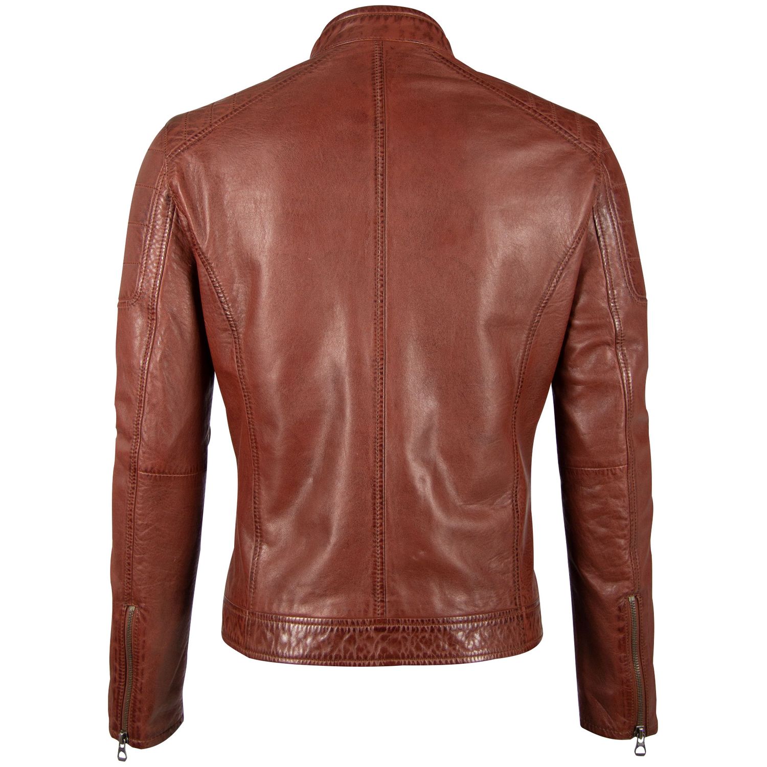 Męska skórzana kurtka Gipsy Ciemny koniak GBDerry – BLACK FRIDAY