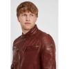 Męska skórzana kurtka Gipsy Ciemny koniak GBDerry – BLACK FRIDAY