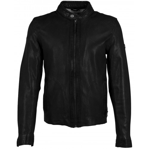 Męska skórzana kurtka Mauritius Czarna GMAdwood