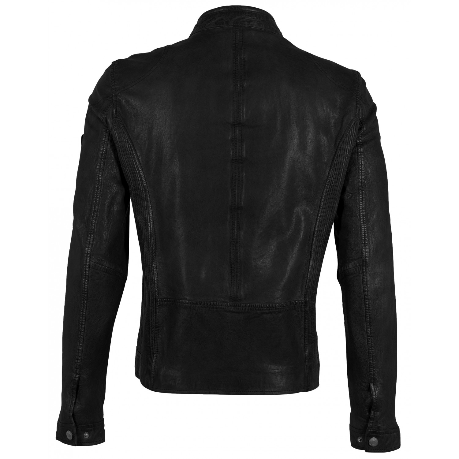 Męska skórzana kurtka Mauritius Czarna GMAdwood – BLACK FRIDAY