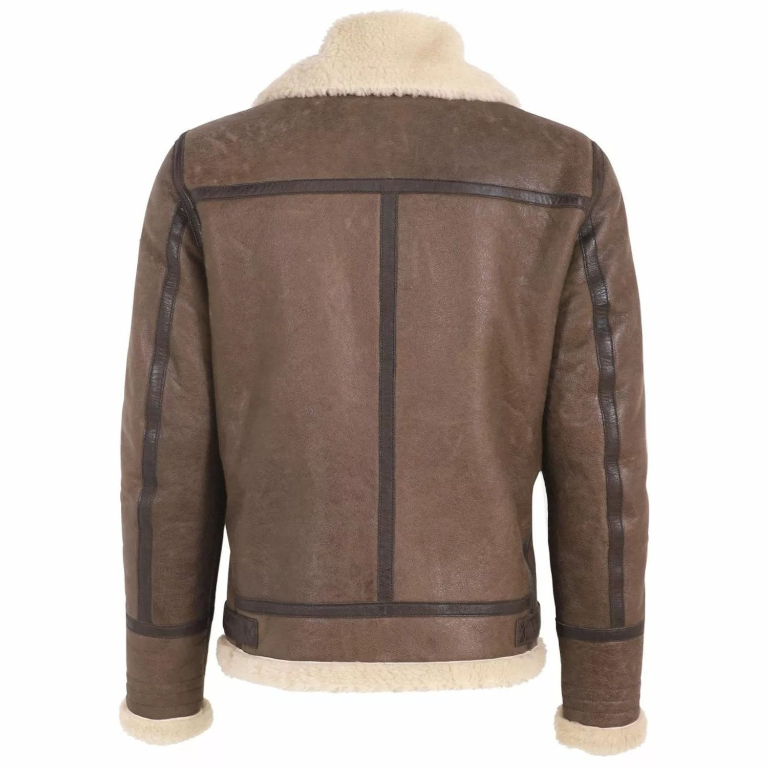 Męski płaszcz ze skóry naturalnej i futra Gipsy Ciemnobrązowy GMAirforce 2 LFCV – BLACK FRIDAY