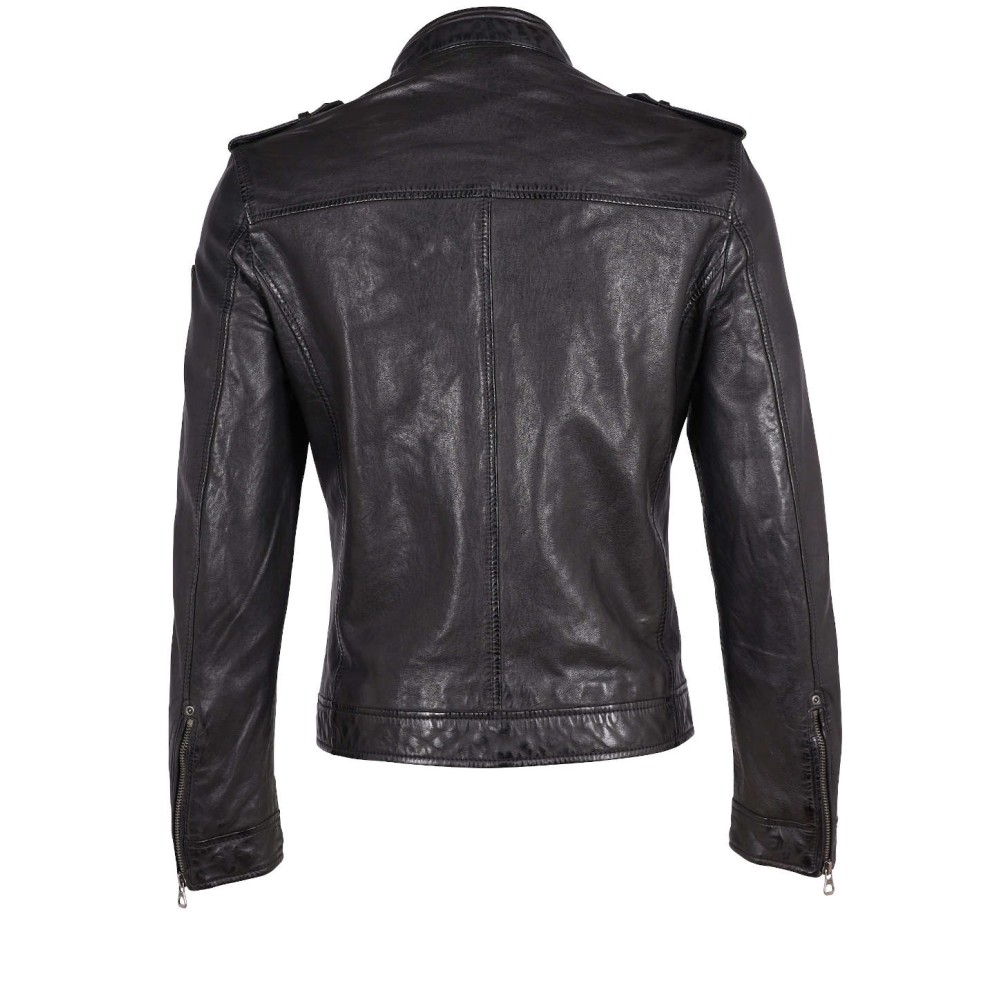 Męska skórzana kurtka Gipsy Czarna GMAktos – BLACK FRIDAY
